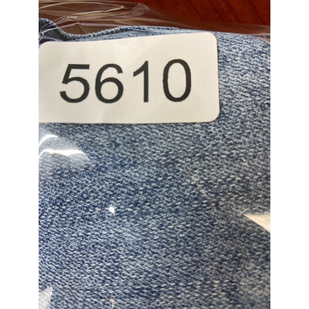 Risen Jeans Womens 28x25 Blue Denim‎ High Rise Straight Leg Frayed Hem Tag 7/28 - Picture 14 of 14